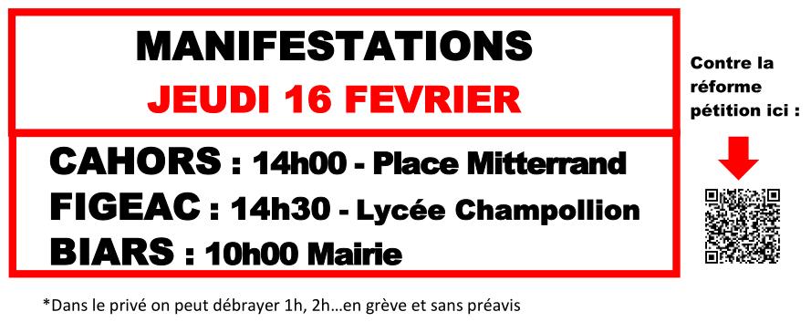 tract intersyndicale 16 02 2023 manif